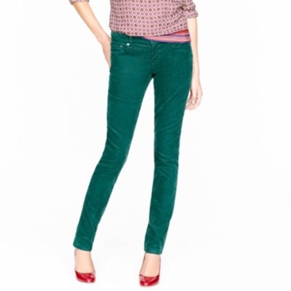 [J.Crew] Forest Green Matchstick Corduroy Jeans